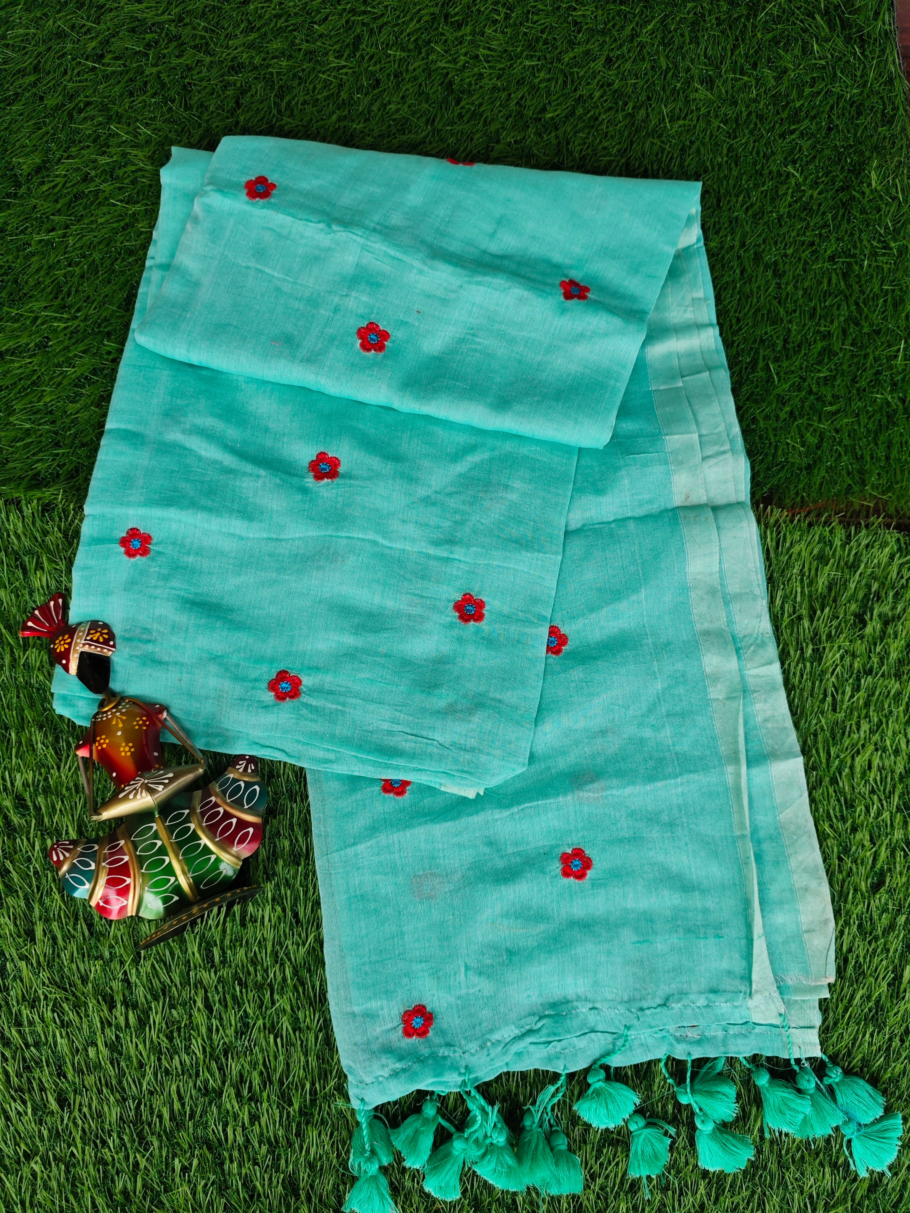 Mul Mul Cotton-KSV-13019-Mint Green