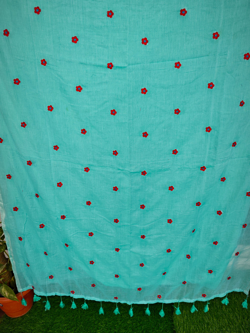 Mul Mul Cotton-KSV-13019-Mint Green