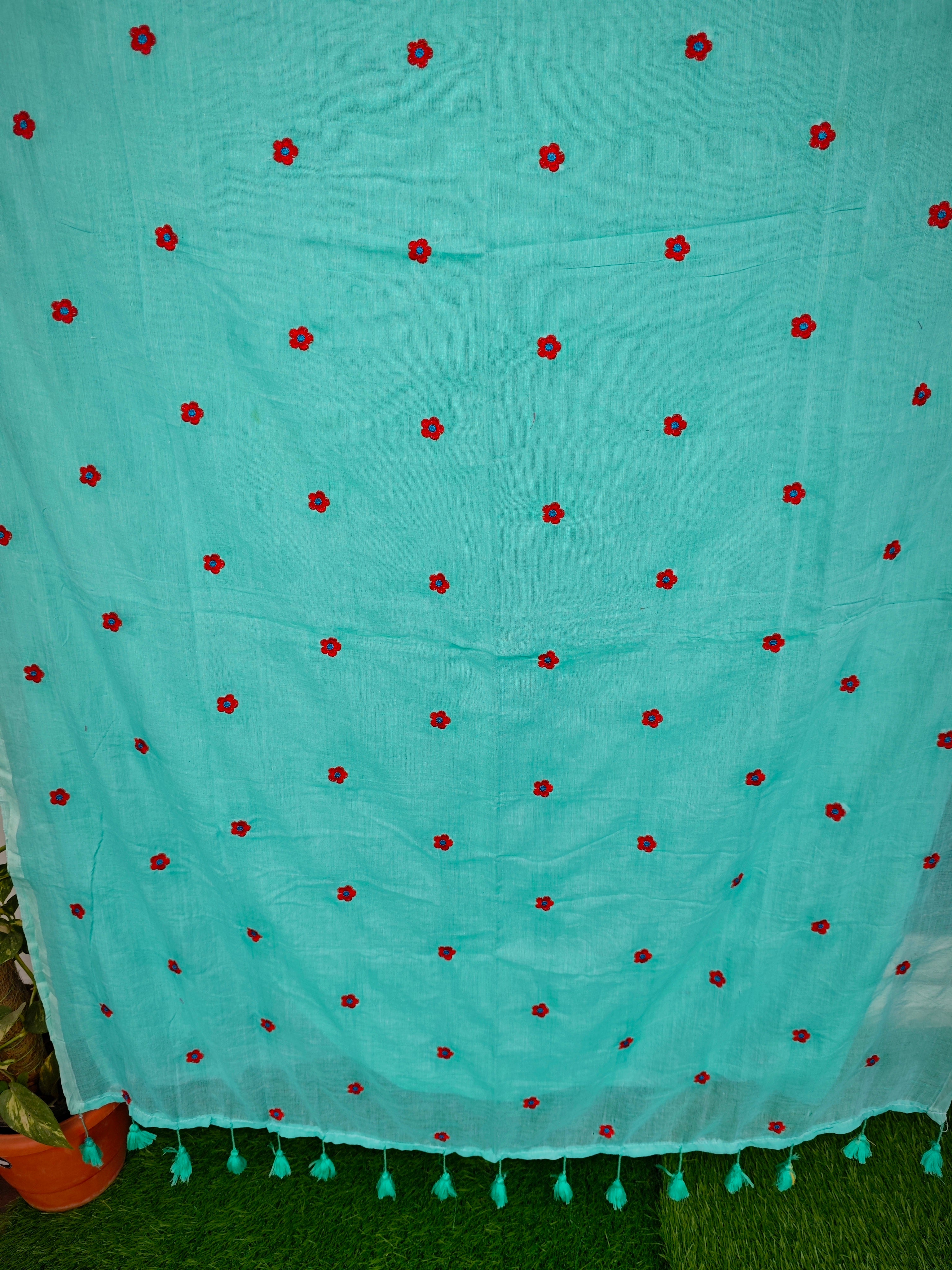 Mul Mul Cotton-KSV-13019-Mint Green
