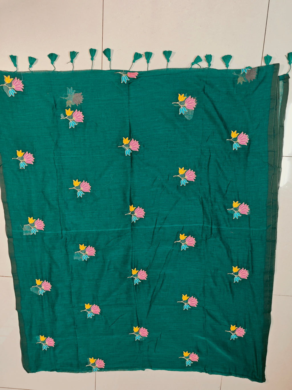 Mul Mul Cotton-KSV-13021-Dark Green