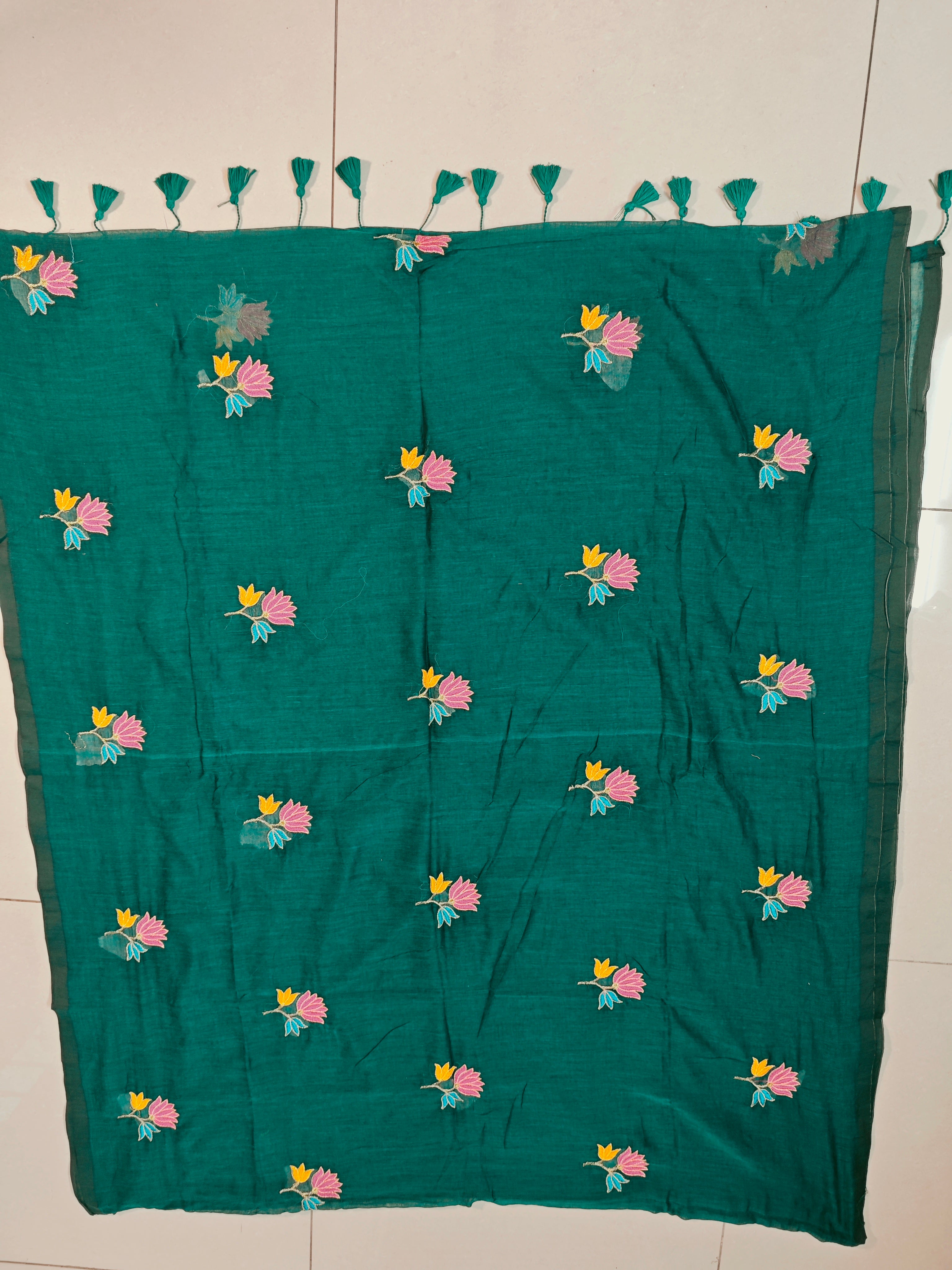 Mul Mul Cotton-KSV-13021-Dark Green
