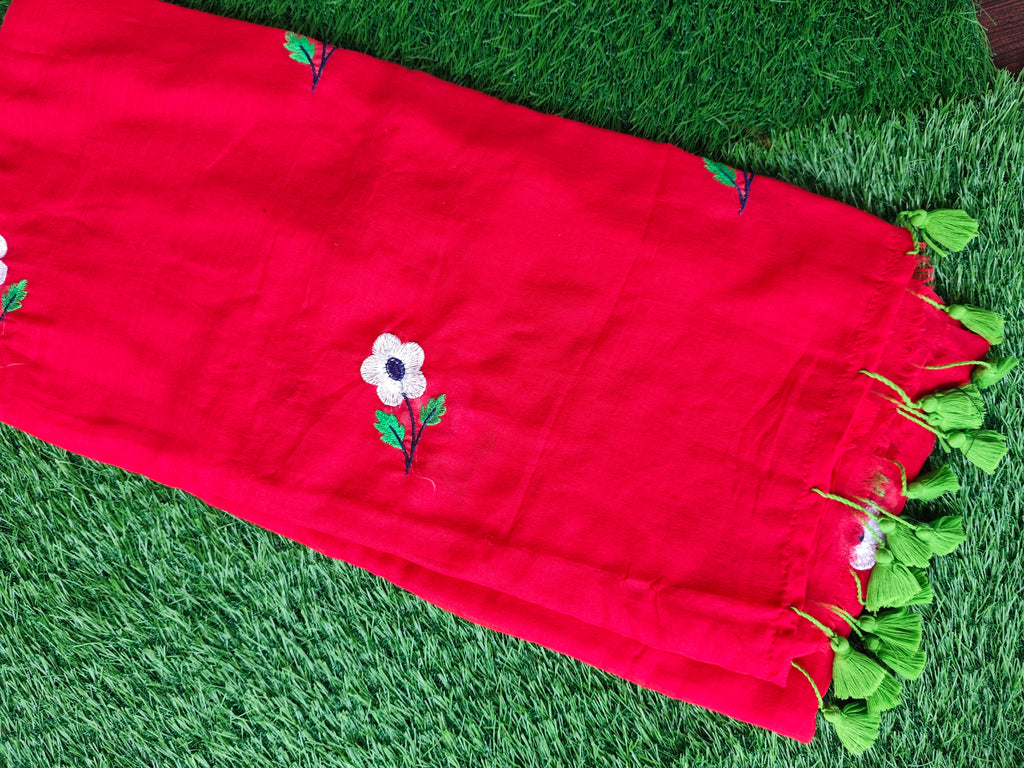 Mul Mul Cotton-KSV-13022-Red