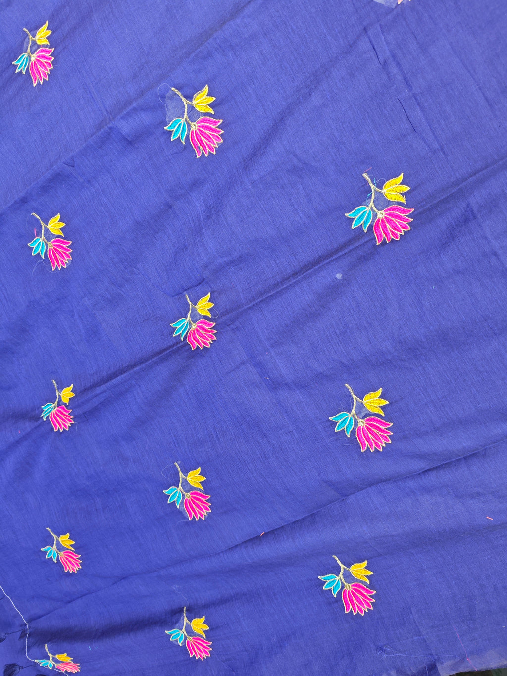 Mul Mul Cotton-KSV-13026-Royal Blue
