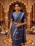Mashru Crep Silk-KSV5030-Royal Blue