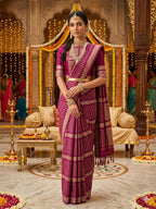Mashru Crep Silk-KSV5033-wine