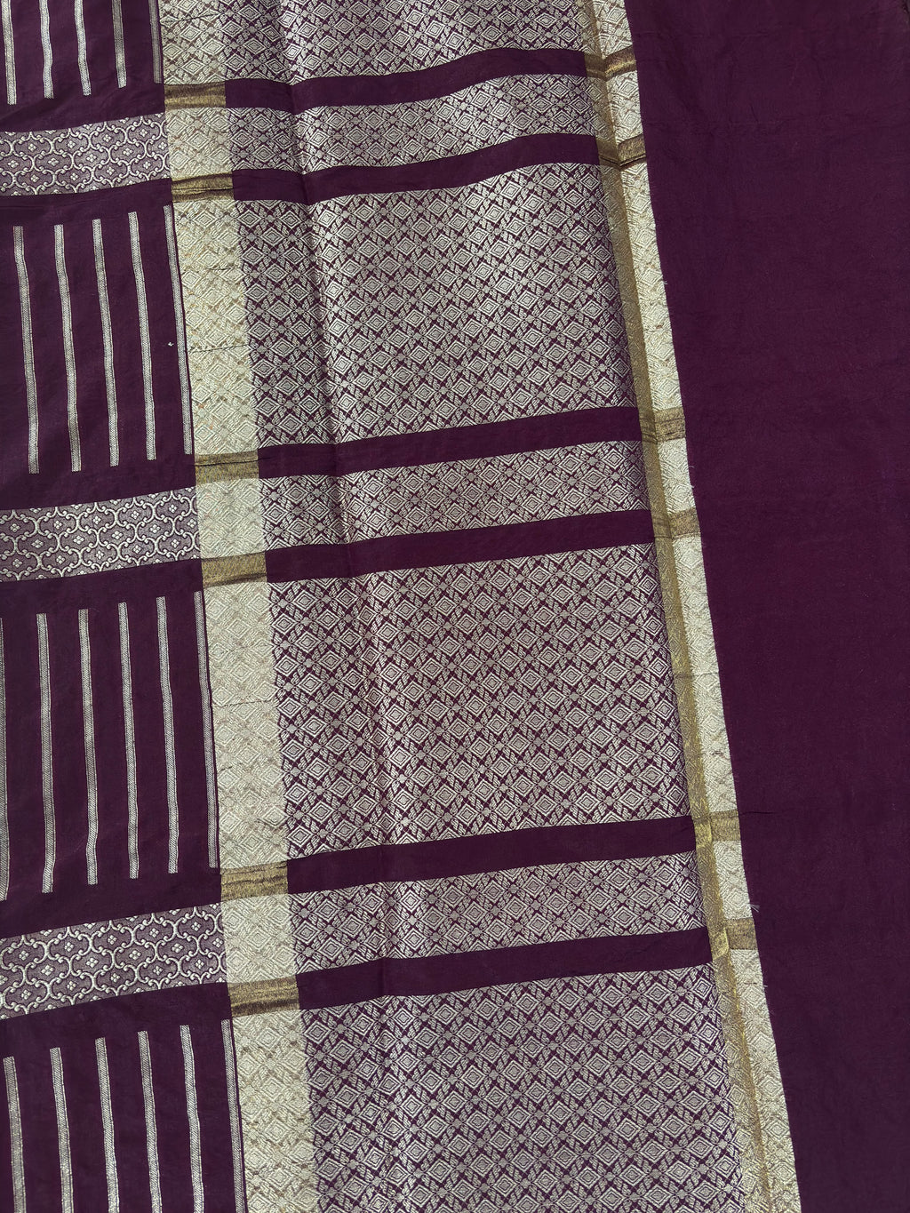 Mashru Crep Silk-KSV5033-wine