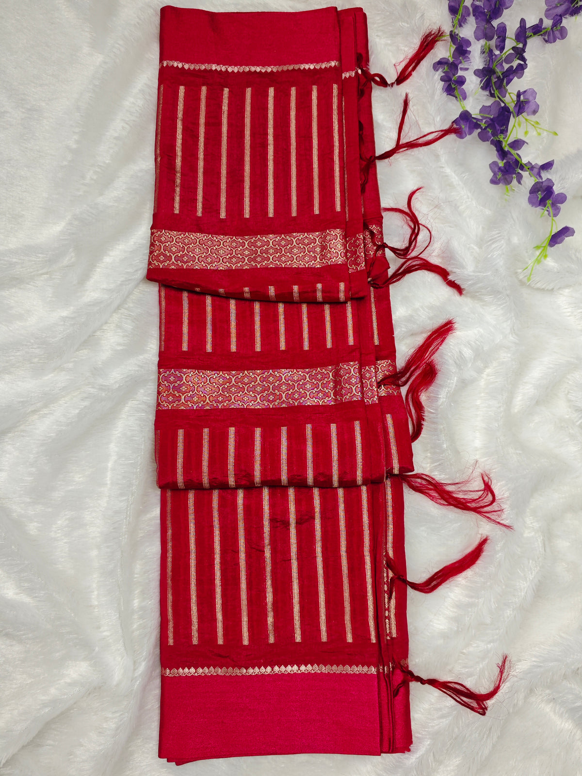 Mashru Crep Silk-KSV5034-Red