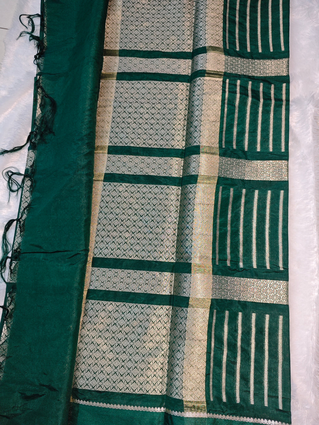 Mashru Crep Silk-KSV5037-Dark Green