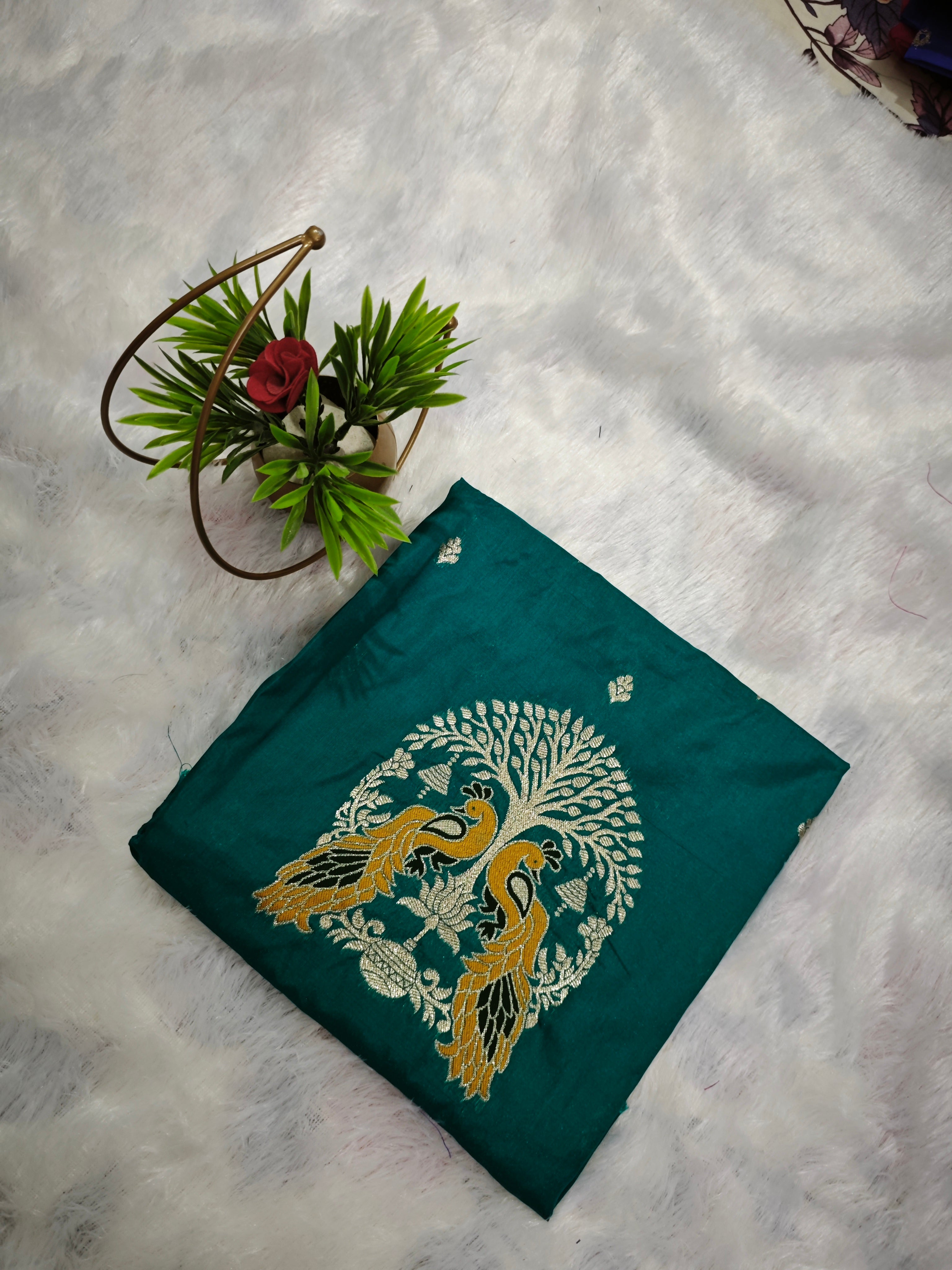 Blouse-BLO0015-Turquoise Blue