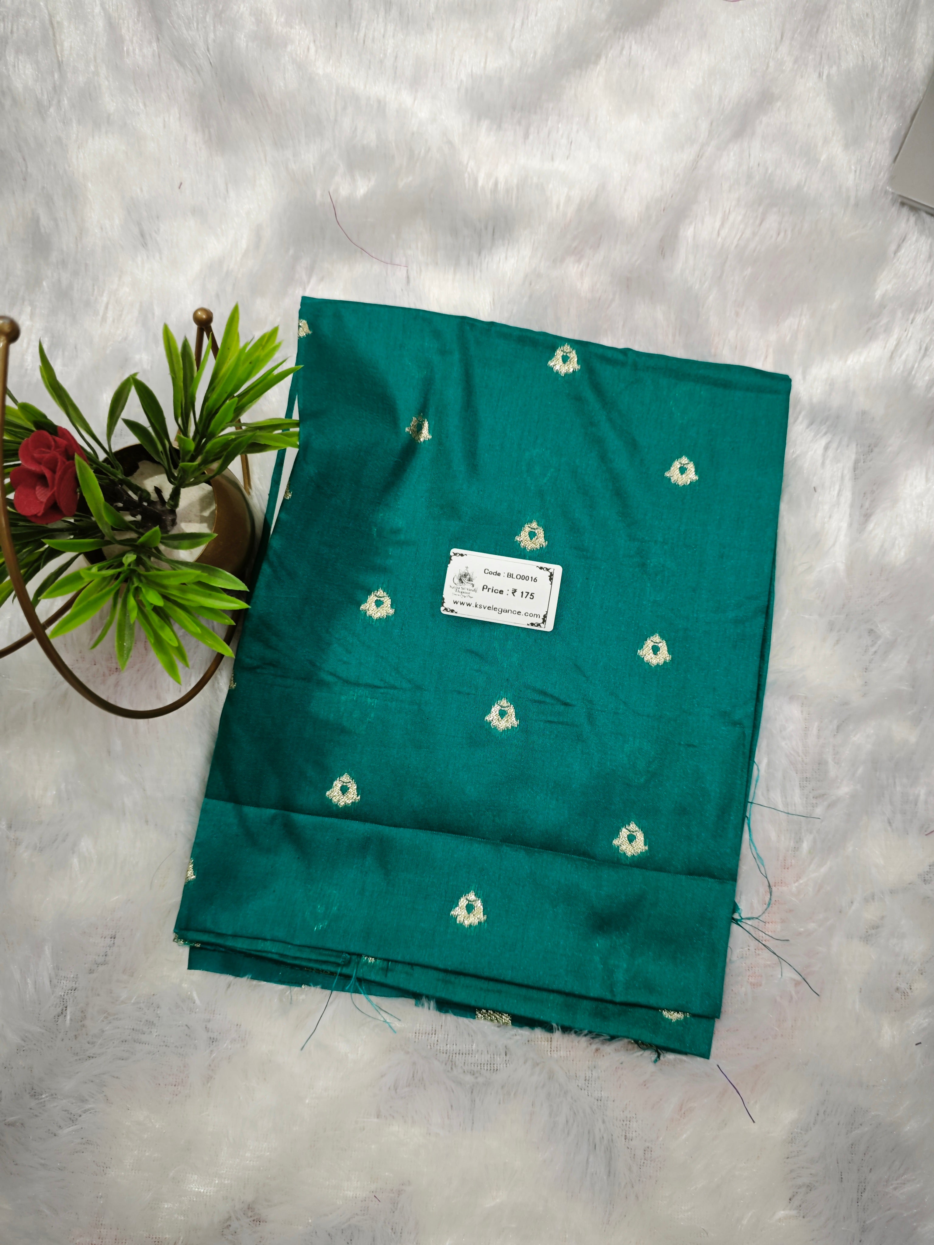 Blouse-BLO0016-Turquoise Blue
