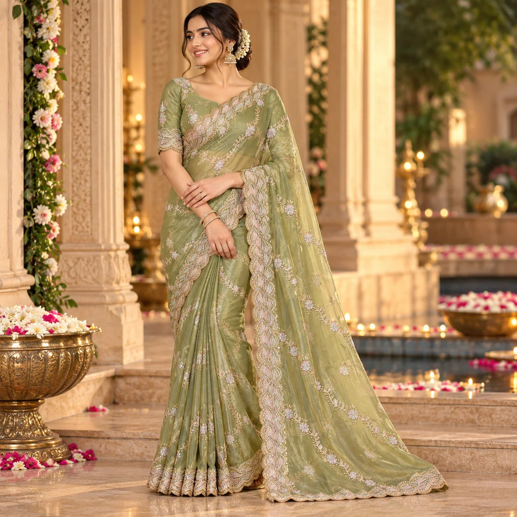 Party Wear-KSV1057-Pista Green