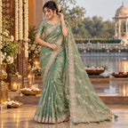Party Wear-KSV1055-Golden Green