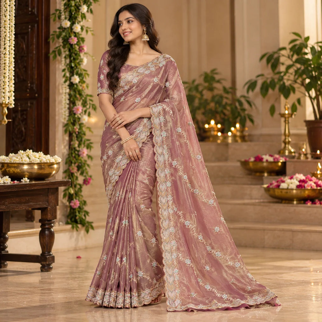 Party Wear-KSV1056-Golden Wine