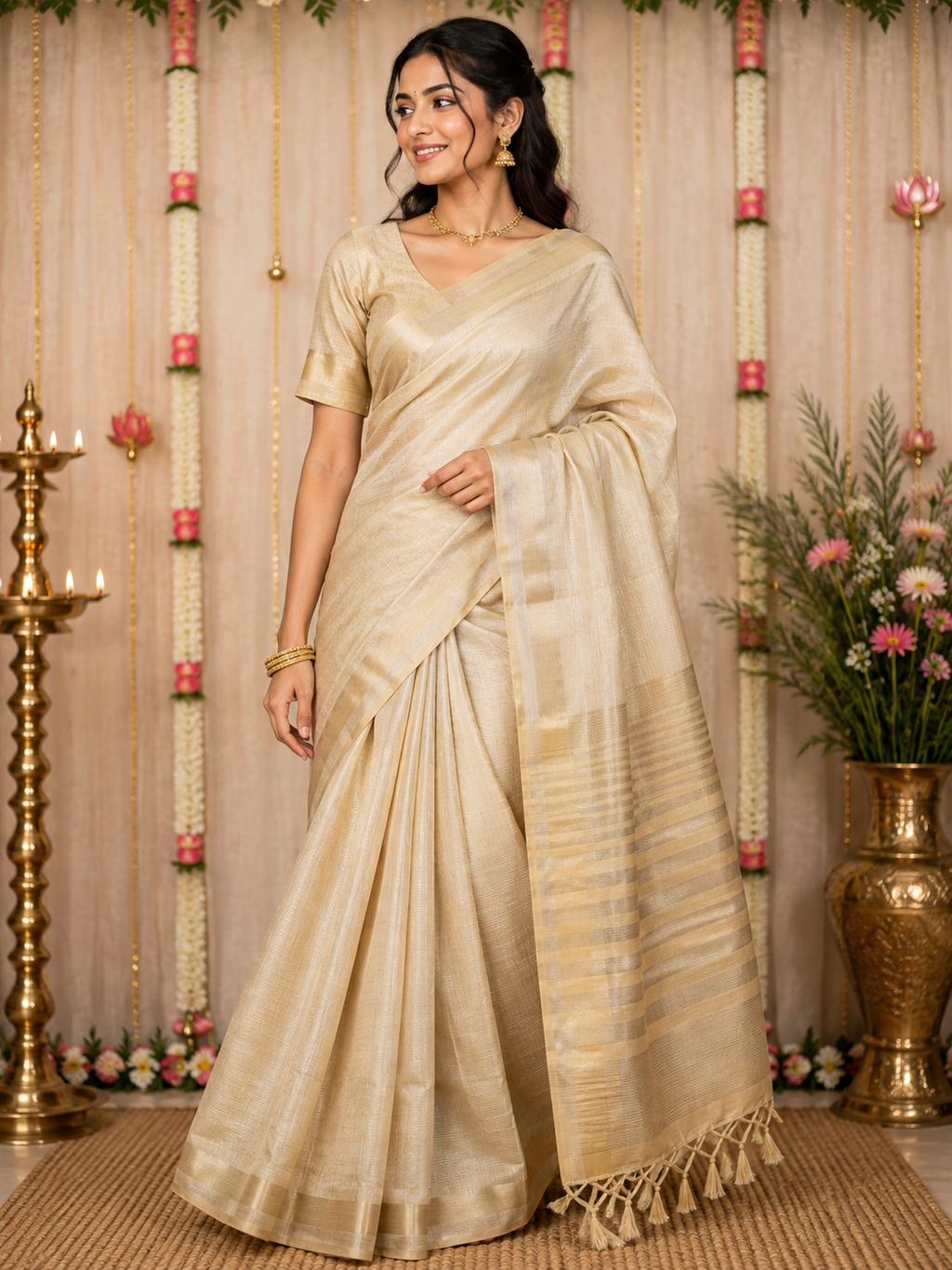 Tissue-KSV0003-Cream and Gold