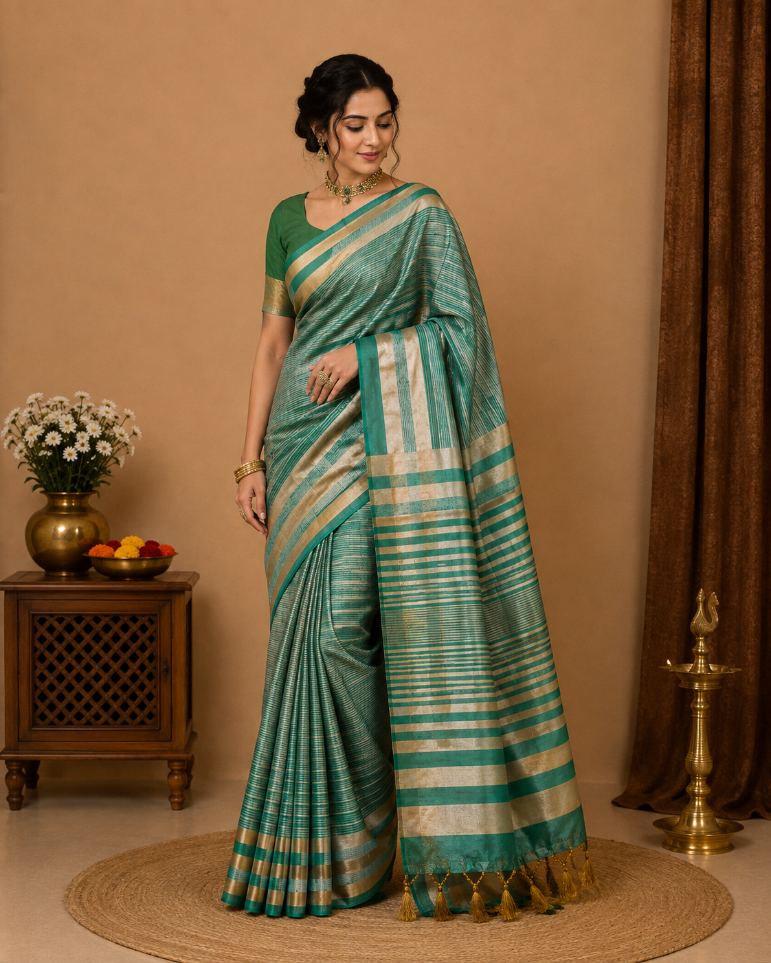 Tissue-KSV0006-Green and Gold