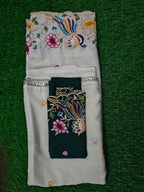 Fancy-KSV1004-Cream and Dark Green