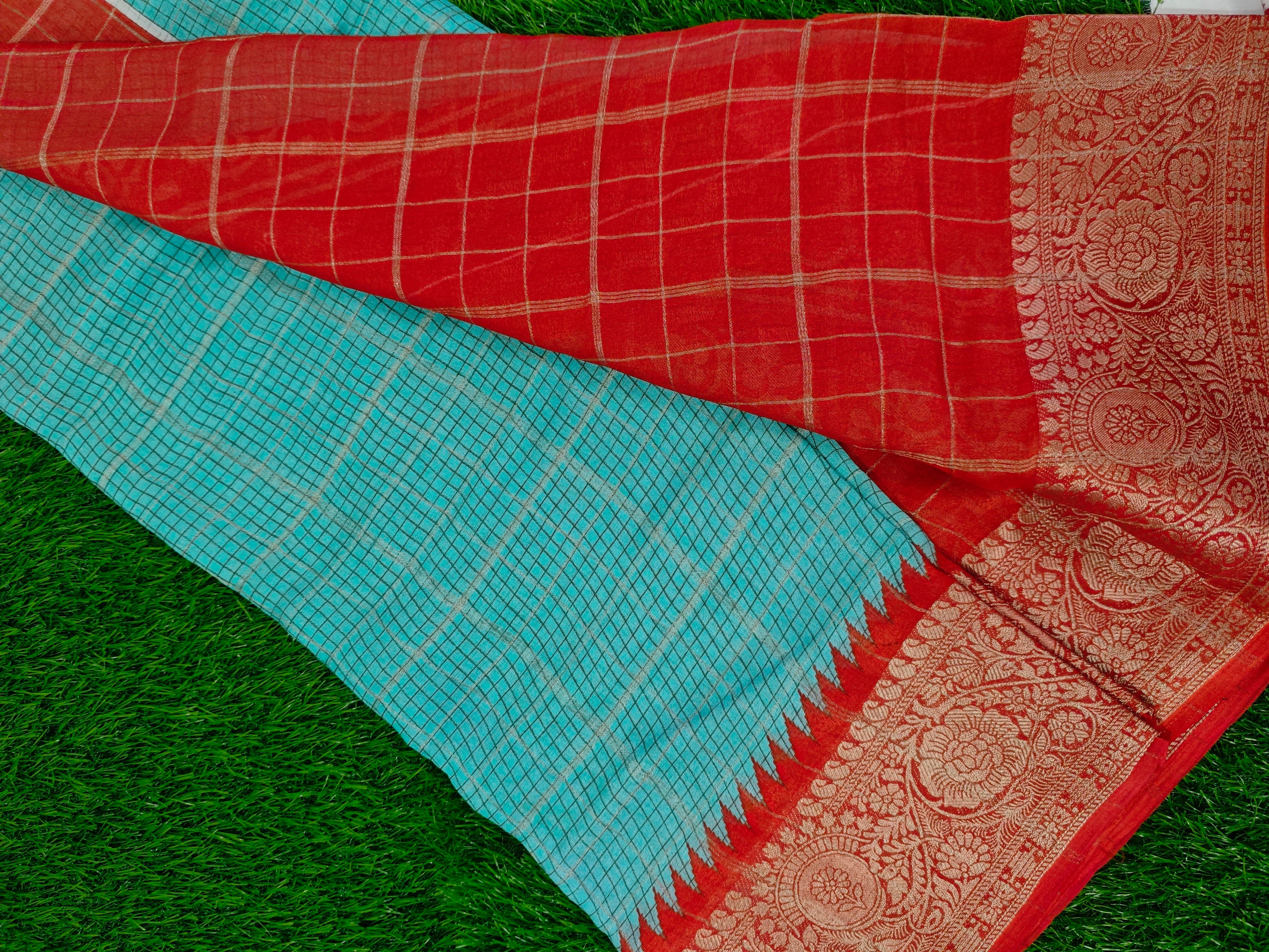 Fancy Templerun-KSV1008-Aqua Green and Red