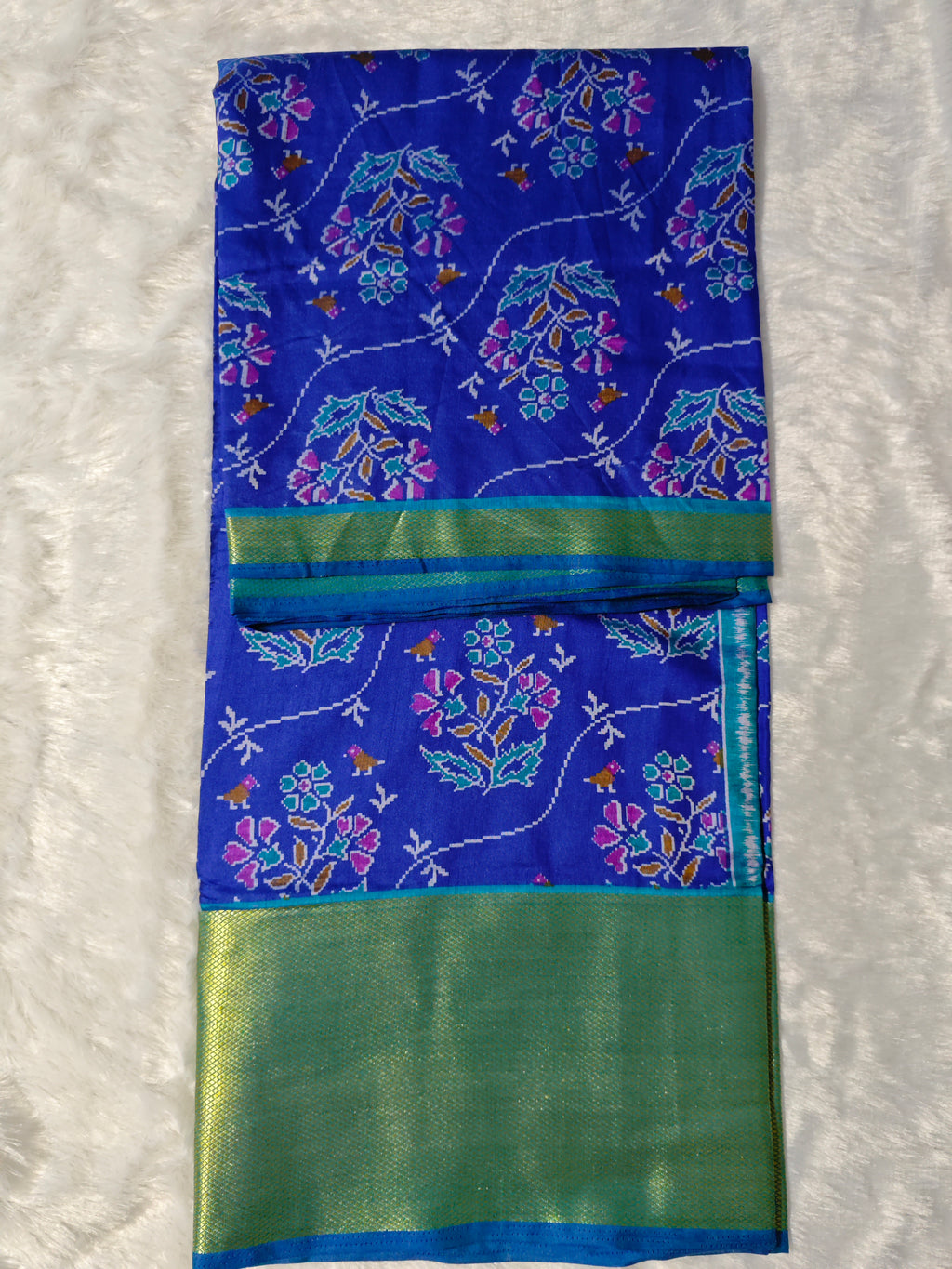 Ikkat Pochampally-KSV1024-Navy Blue