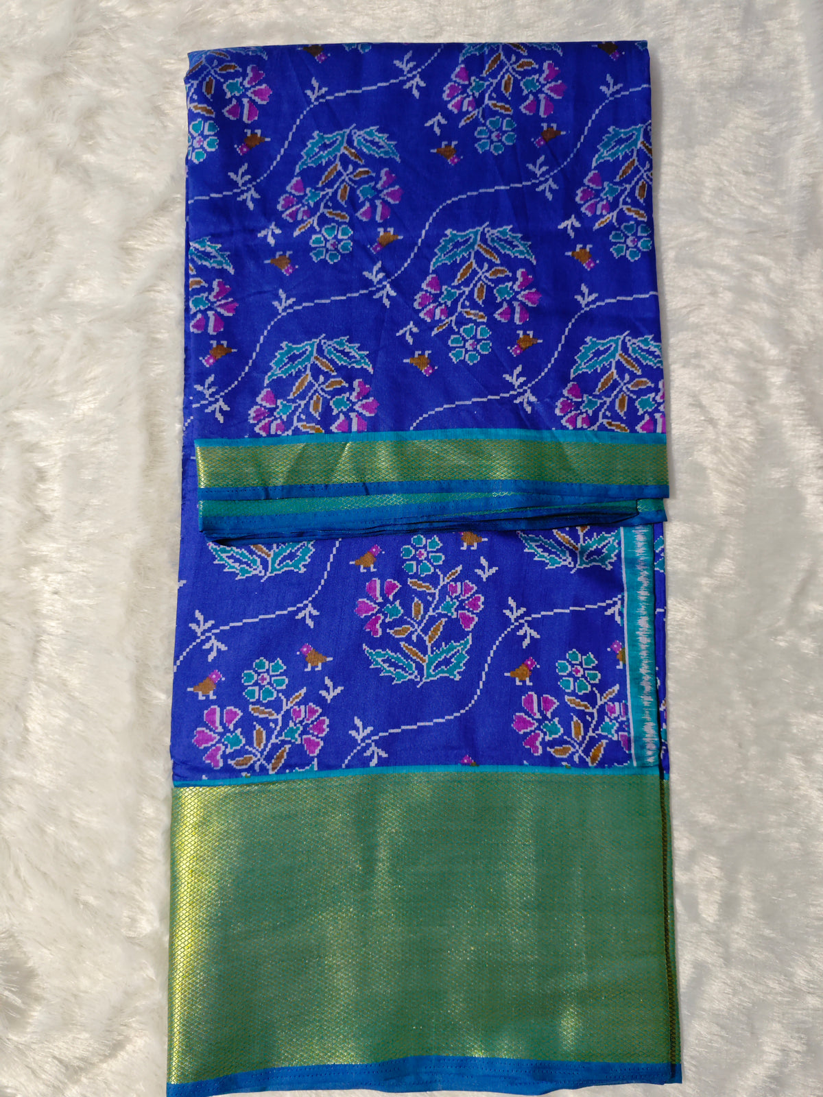 Ikkat Pochampally-KSV1024-Navy Blue