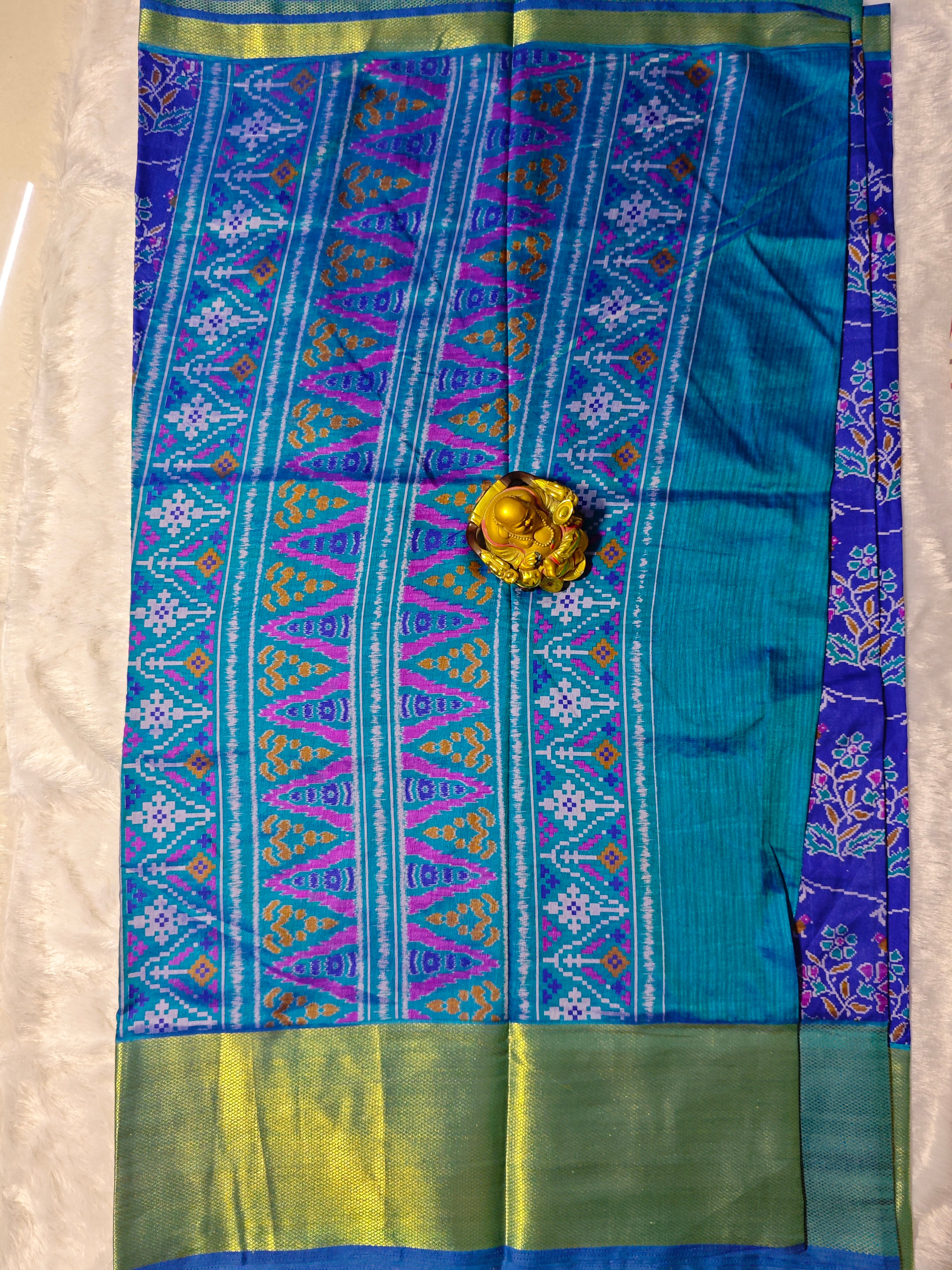 Ikkat Pochampally-KSV1024-Navy Blue