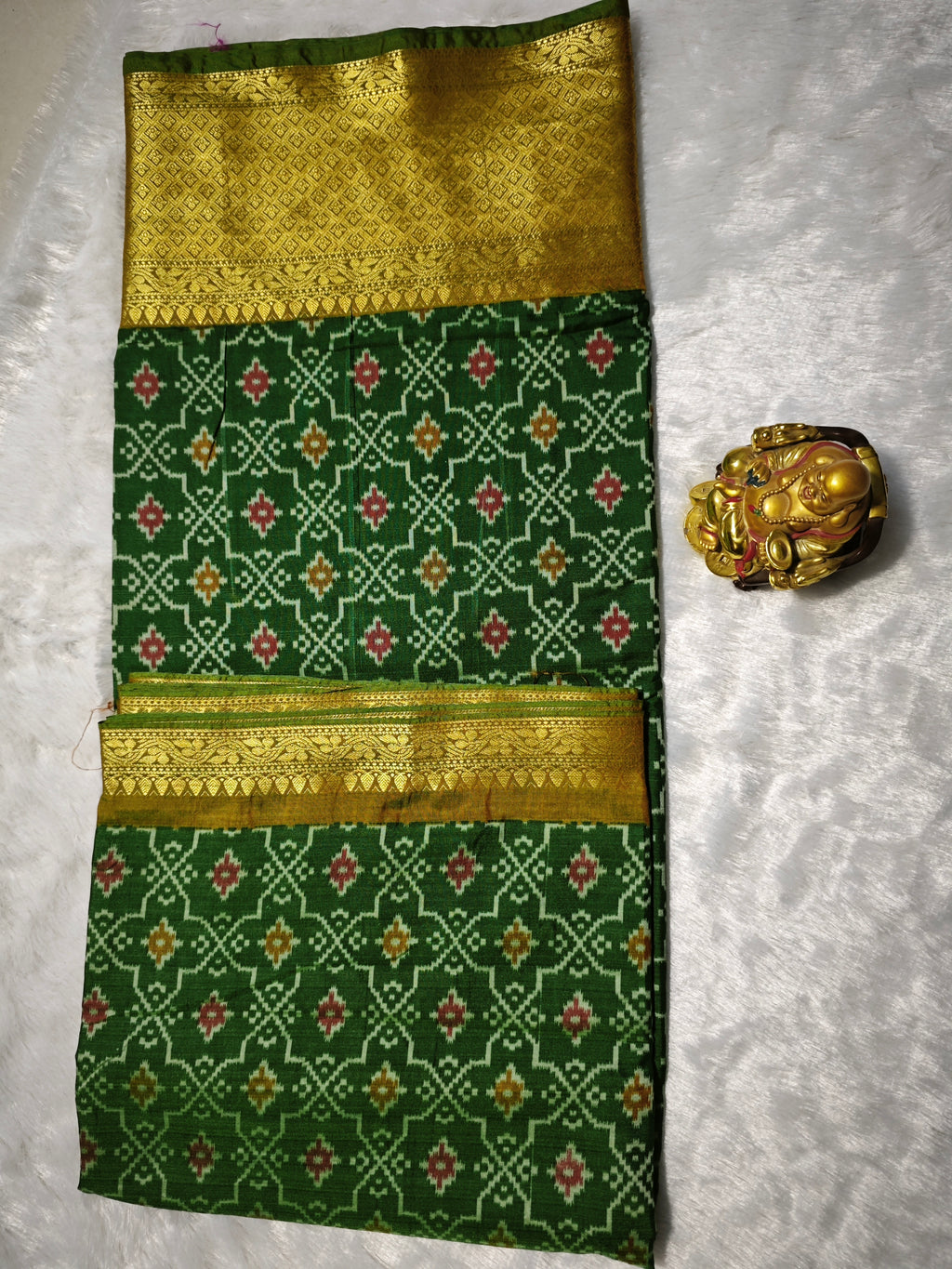 Ikkat Pochampally-KSV1025-Light Green