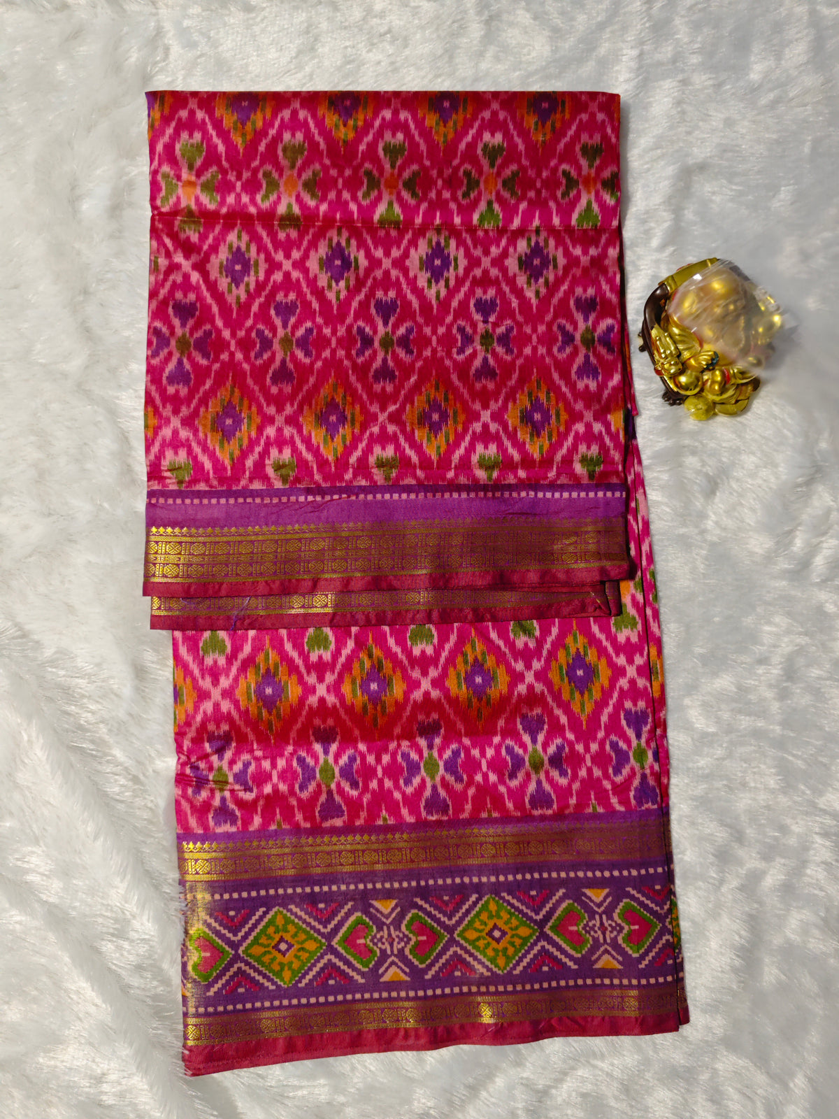 Ikkat Pochampally-KSV1028-Pink