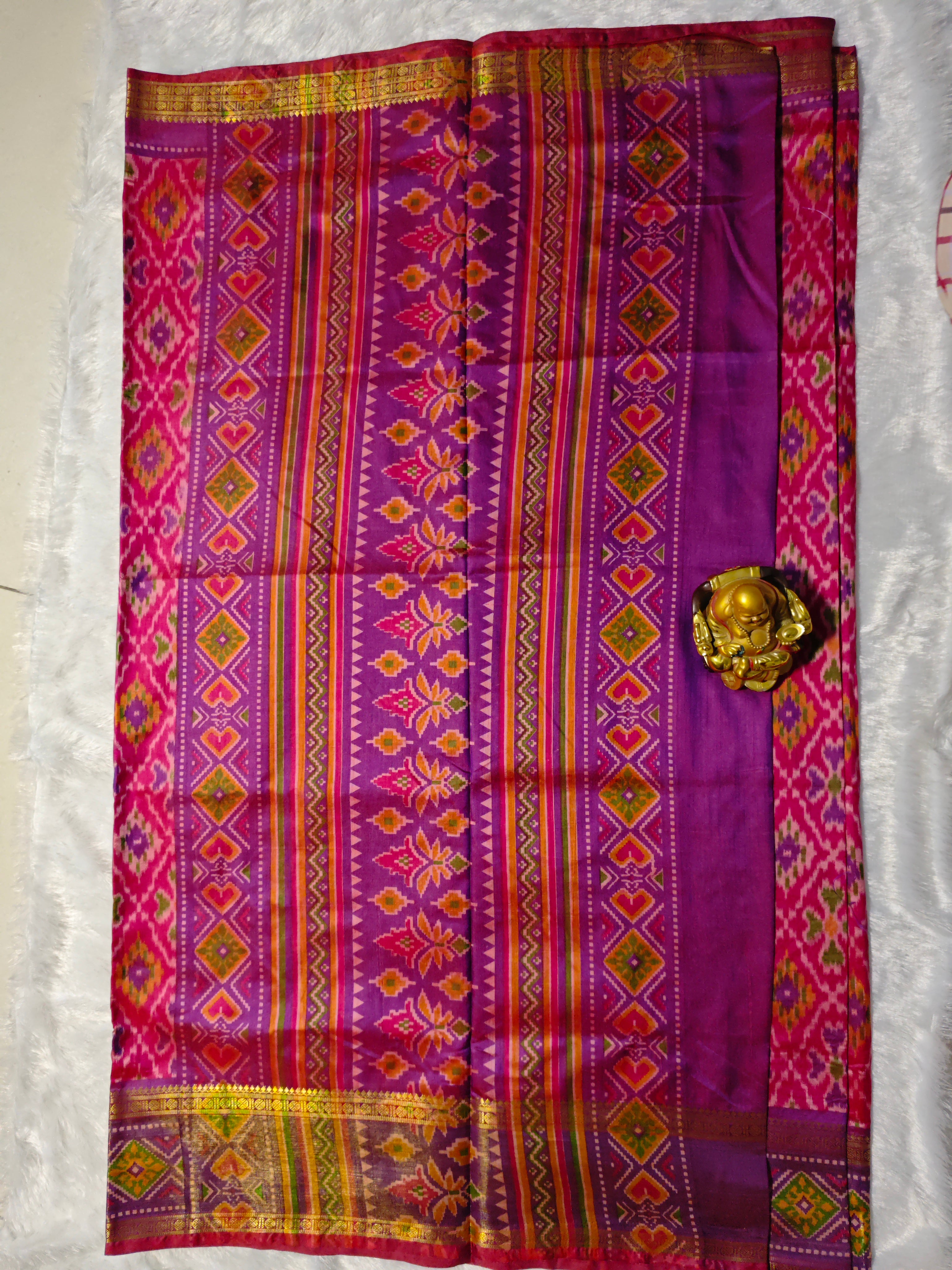 Ikkat Pochampally-KSV1028-Pink