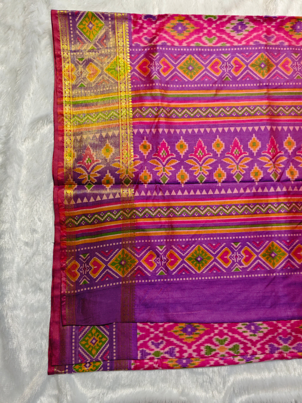 Ikkat Pochampally-KSV1028-Pink