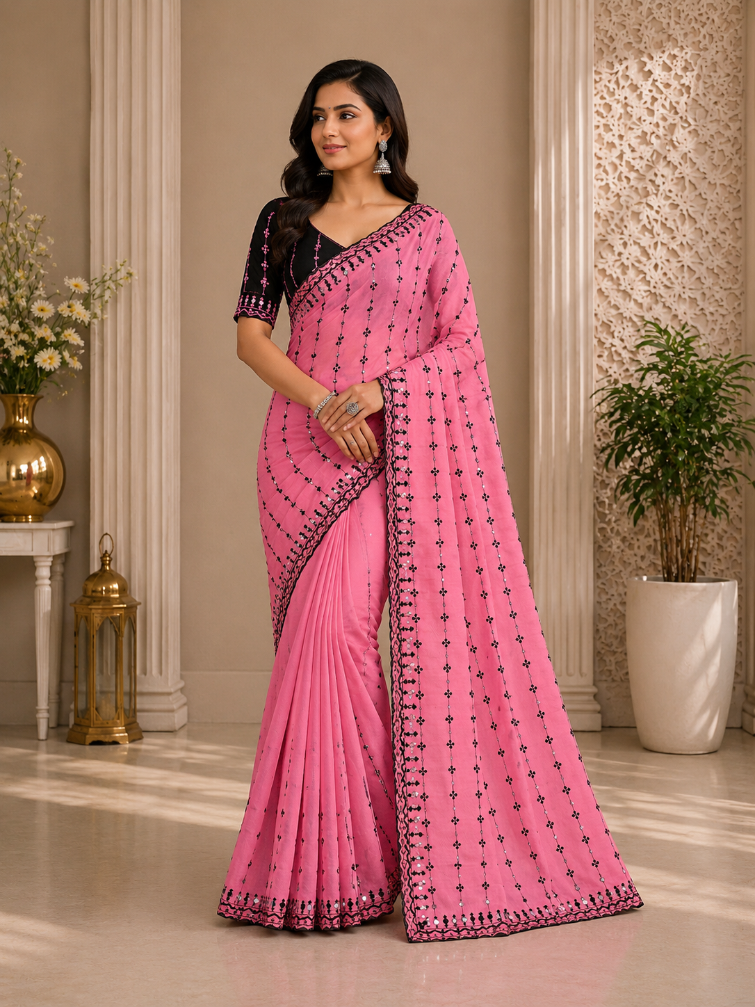 Georgette-KSV1035-Pastel Purple