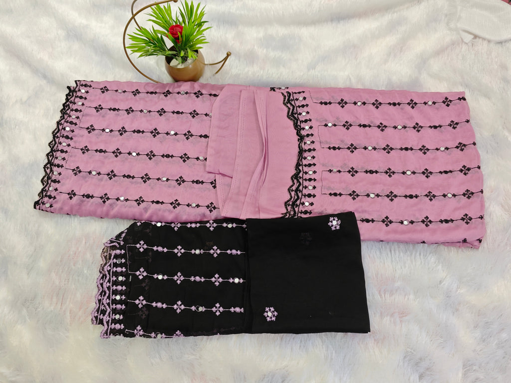 Georgette-KSV1035-Pastel Purple