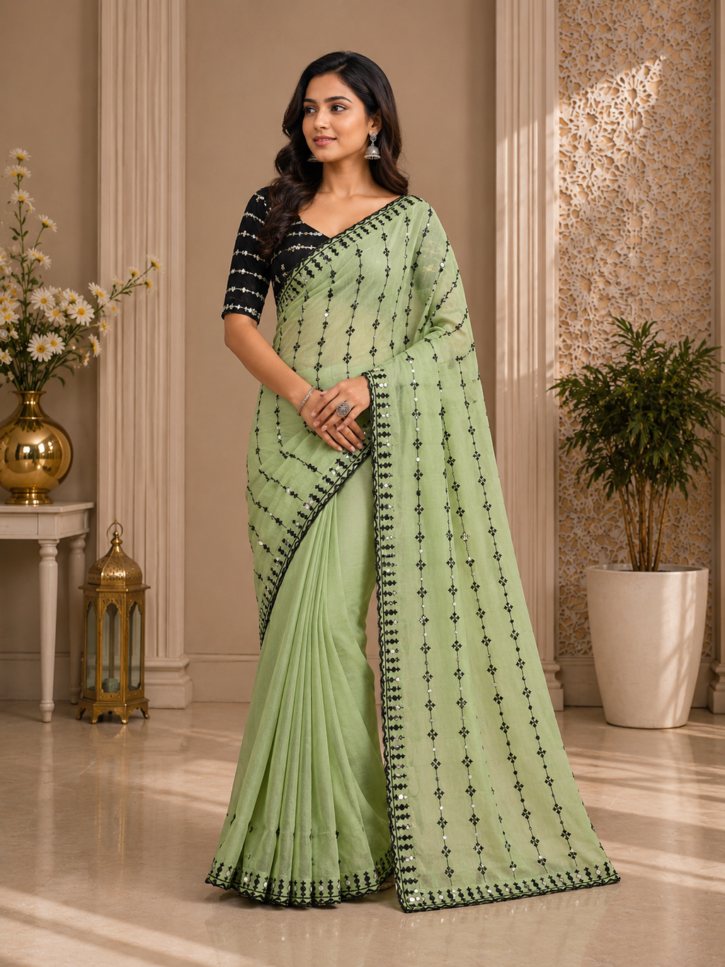 Georgette-KSV1036-Sage Green