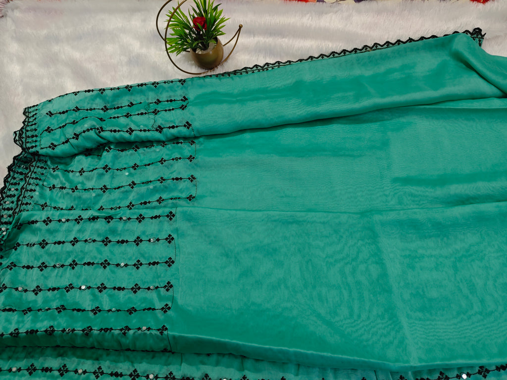 Georgette-KSV1037-Mint Green