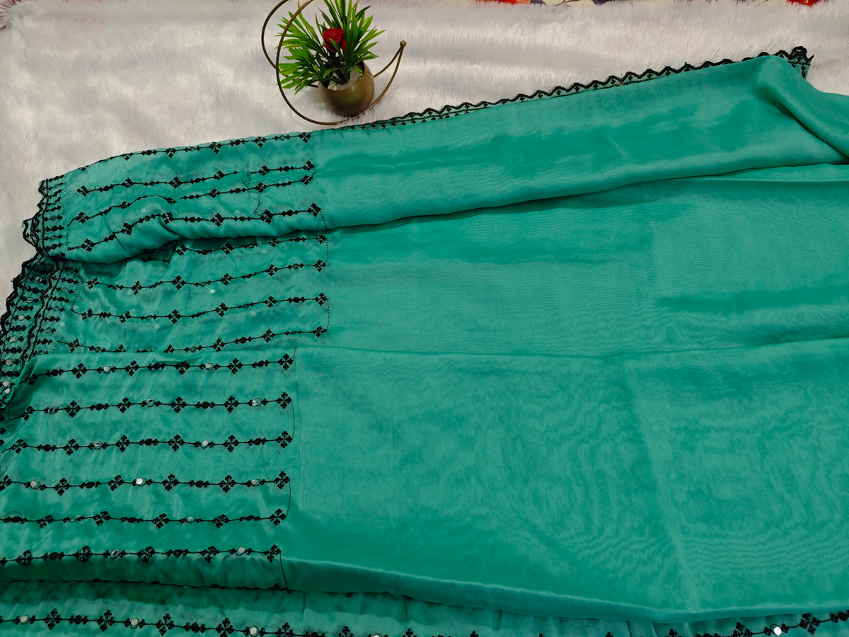 Georgette-KSV1037-Mint Green