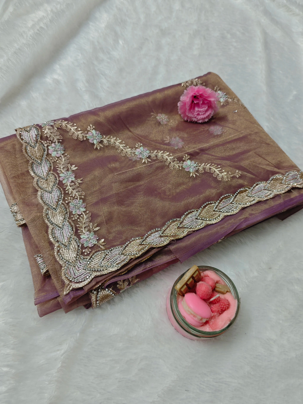 Party Wear-KSV1054-Golden Purple