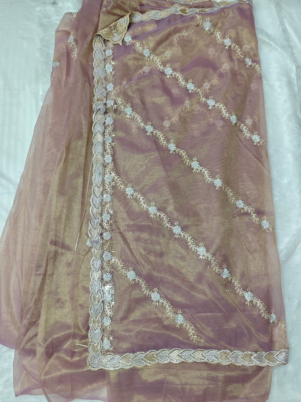 Party Wear-KSV1054-Golden Purple