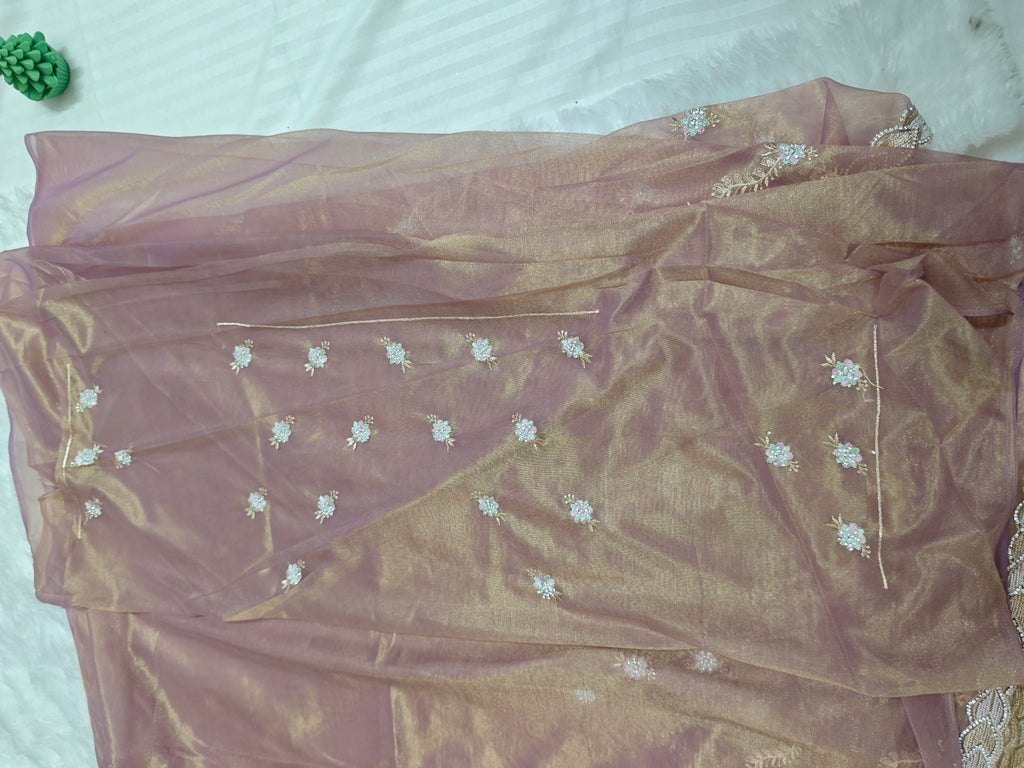 Party Wear-KSV1054-Golden Purple