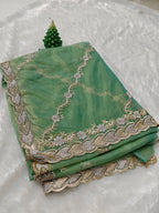 Party Wear-KSV1055-Golden Green