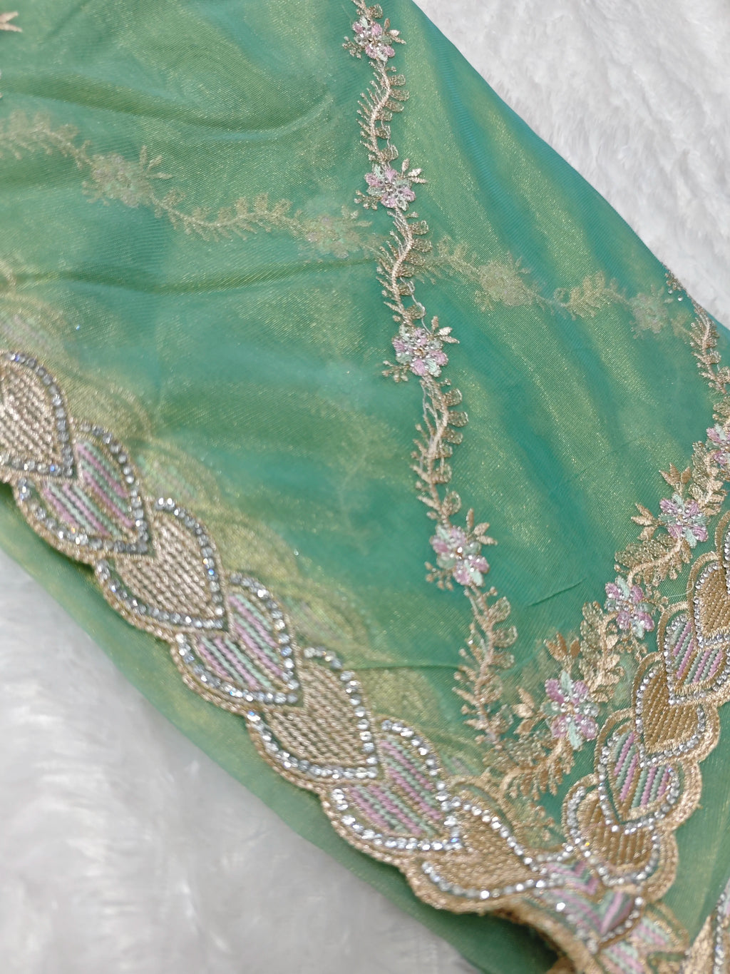 Party Wear-KSV1055-Golden Green