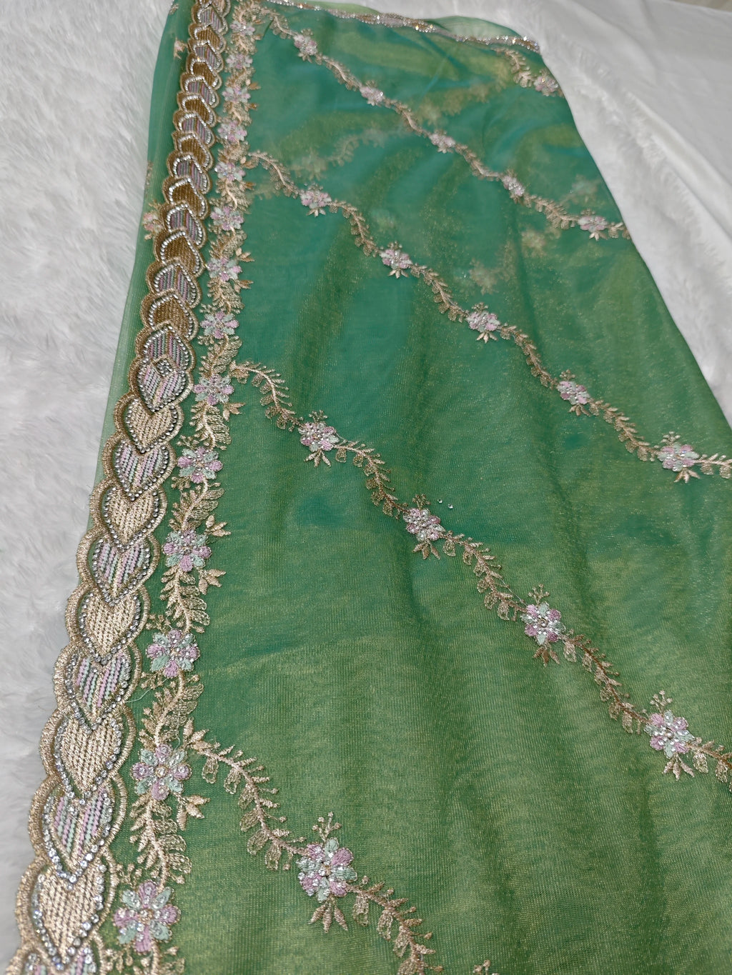 Party Wear-KSV1055-Golden Green