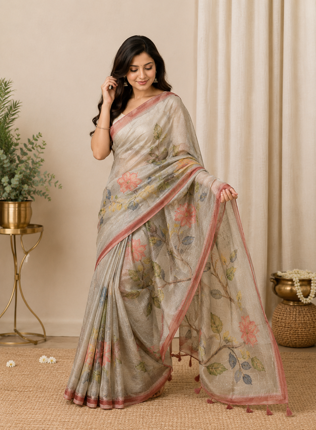 Organza-KSV11001-Rose and Terracota