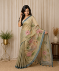 Organza-KSV11002-Gold and Blue