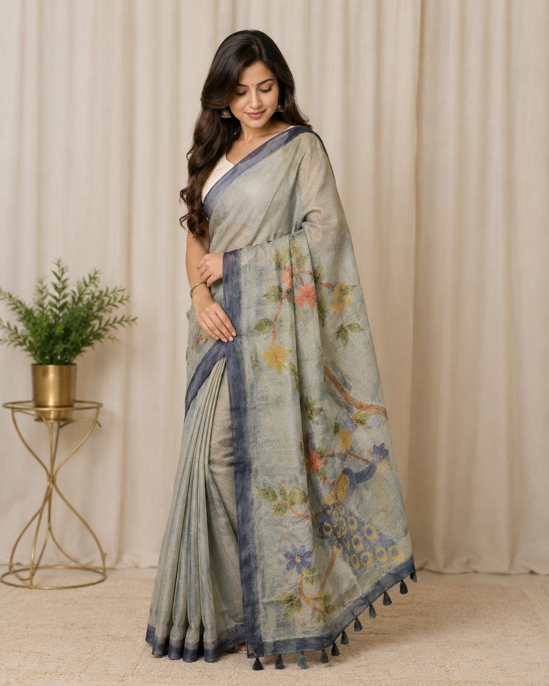 Organza-KSV11004-Metalilic Blue