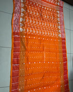 Muslin Cotton Jamdani-KSV-13003-Orange