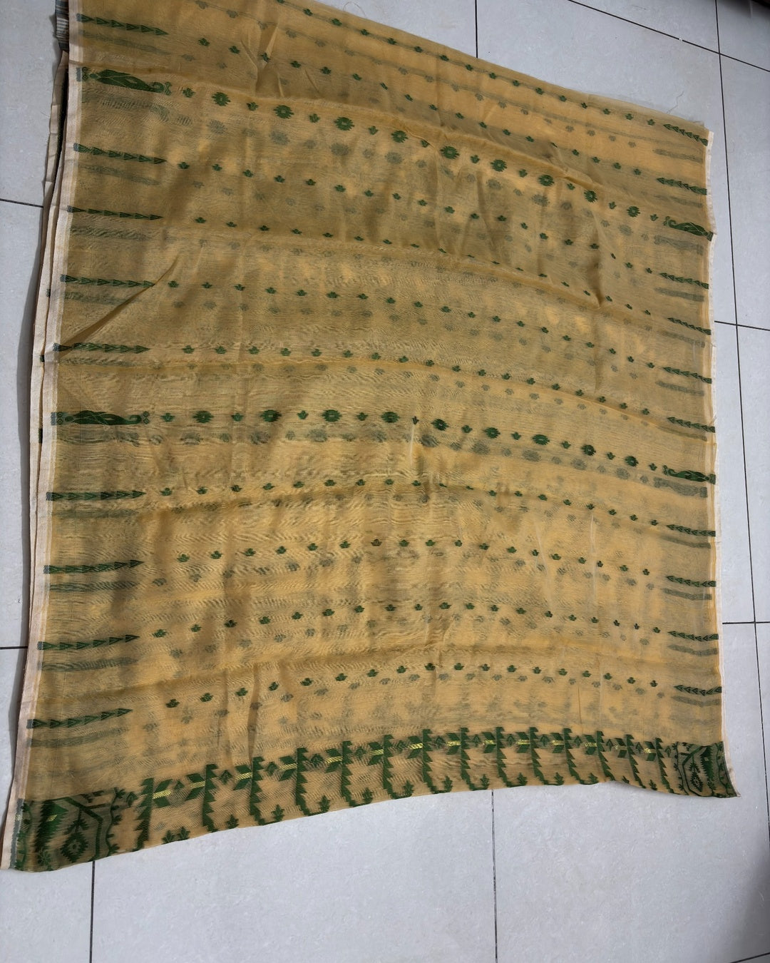 Muslin Cotton Jamdani-KSV-13004-Cream