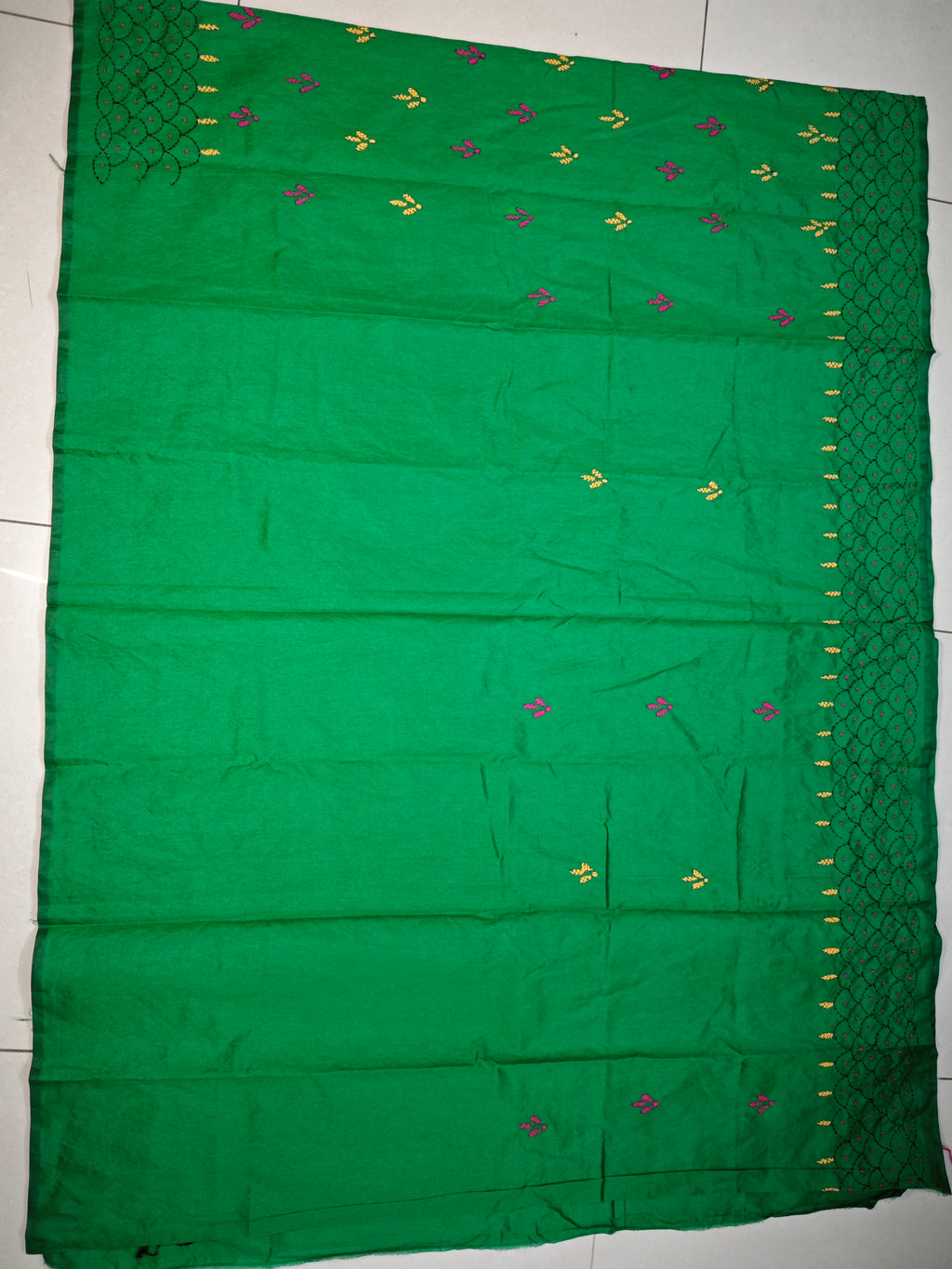 Kantha Stitch-KSV-13008-Dark Green