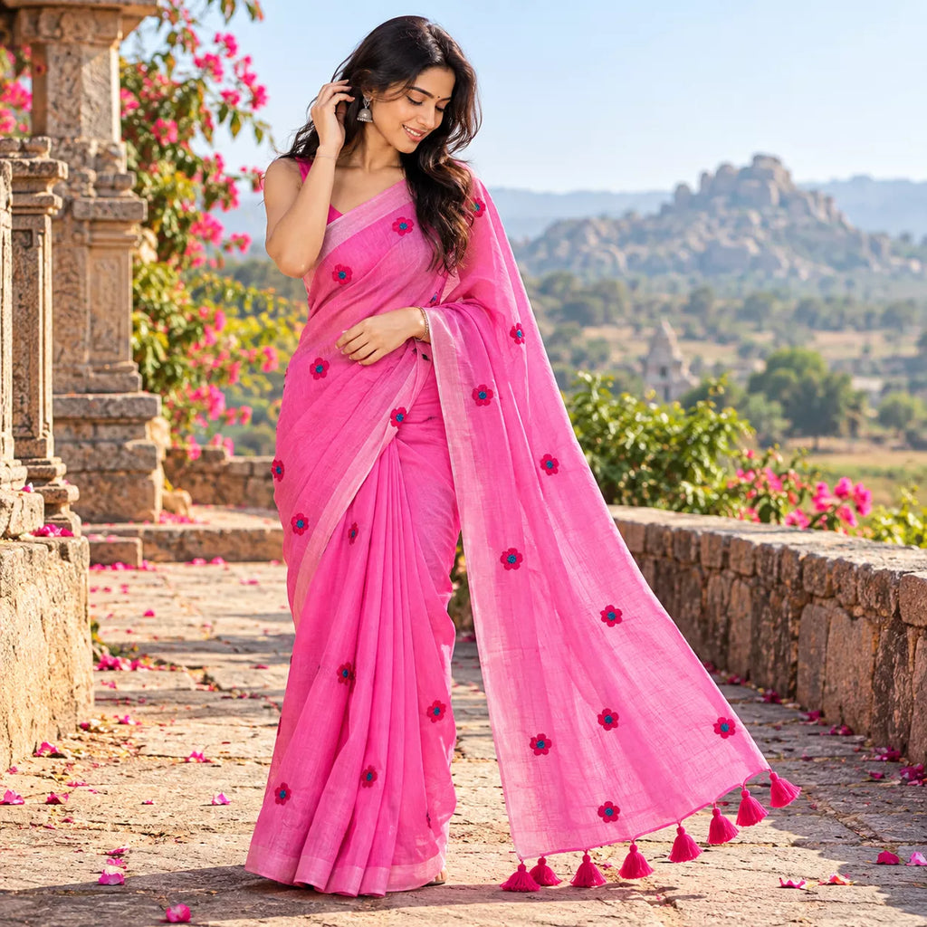 Mul Mul Cotton-KSV13016-pink