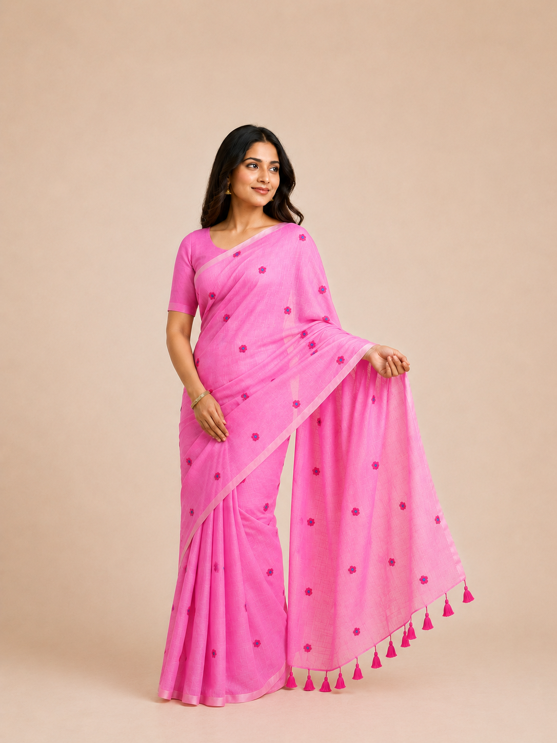 Mul Mul Cotton-KSV13016-pink