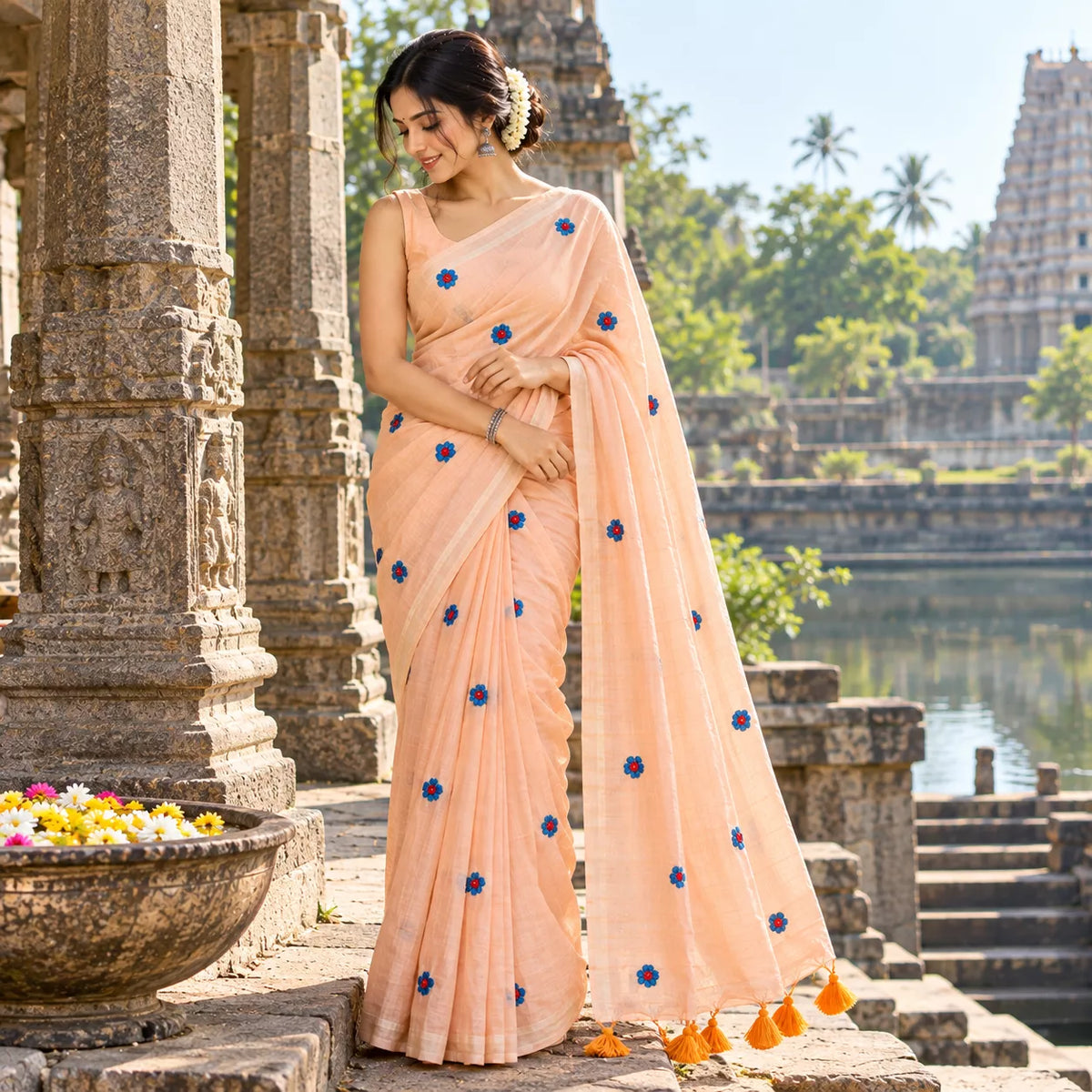 Mul Mul Cotton-KSV-13017-Light Peach