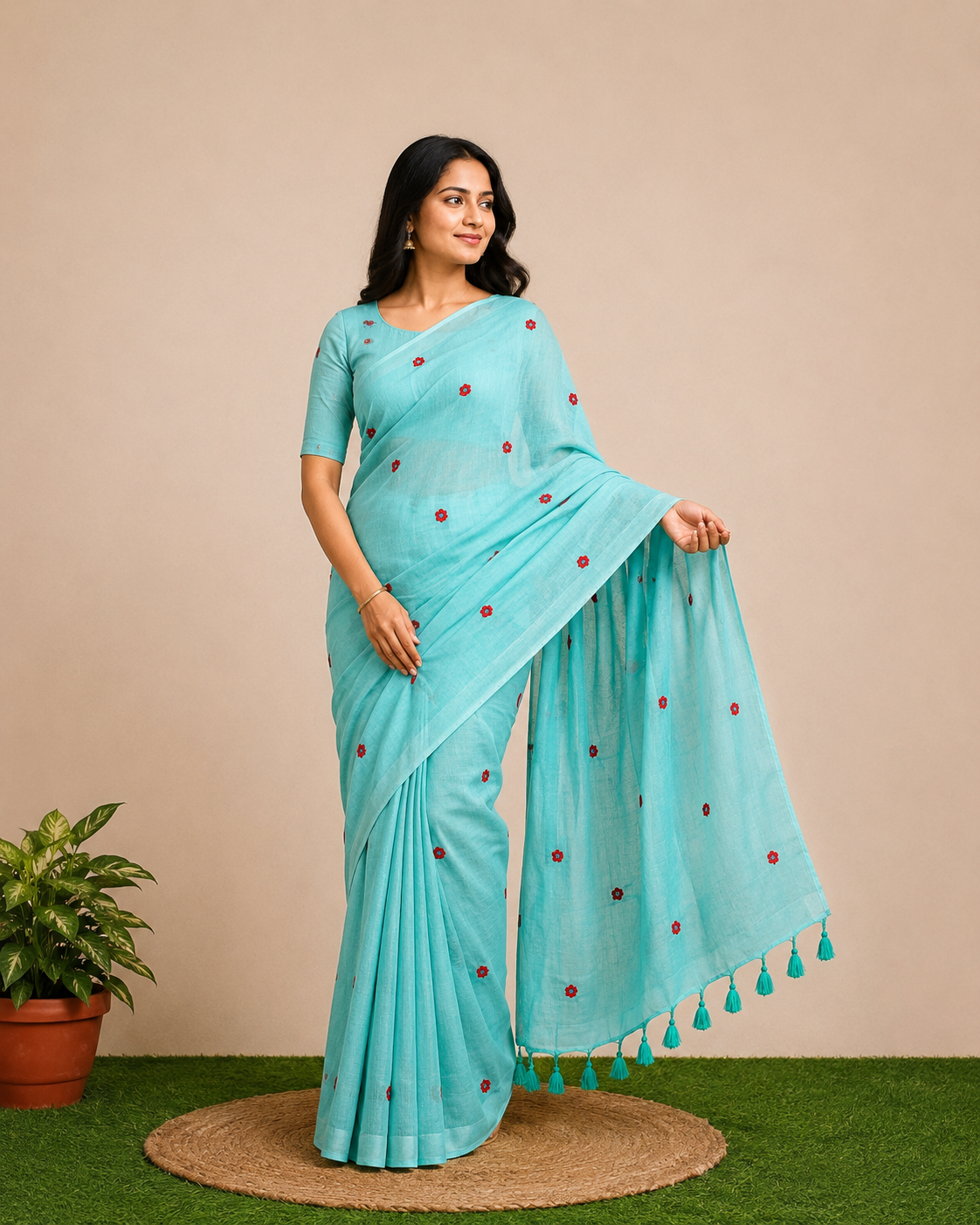 Mul Mul Cotton-KSV-13019-Mint Green