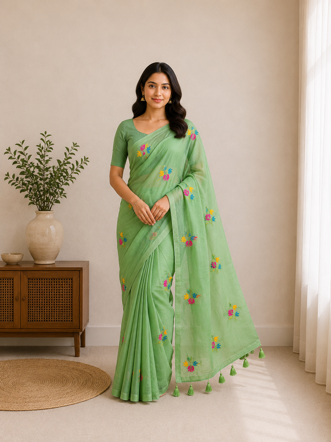 Mul Mul Cotton-KSV-13025-Liight Green
